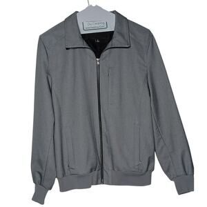 Michael Kors Gray Bomber Jacket - Large
